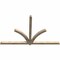 Ekena Millwork Redmond Rough Sawn Timber Gable Bracket, Douglas Fir, 108"W x 68"H x 4"D x 4"F, 15/12 Pitch GBW108X68X0404RED00RDF - alternate 2